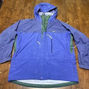 Vintage Patagonia Jacket Mens XL 90s Full Zip Baggies Ski Waterproof Hooded Read